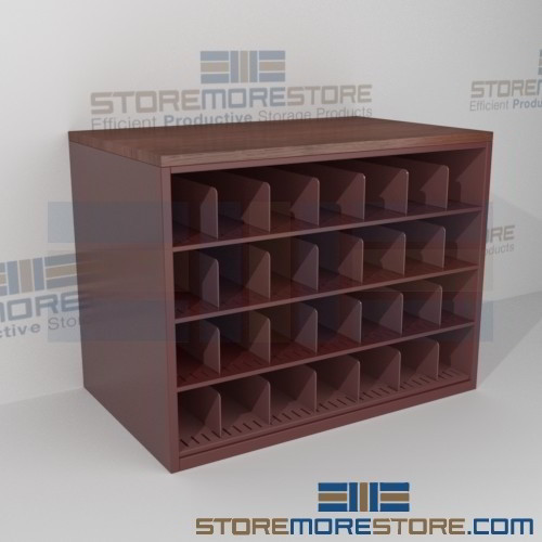 Rolled Architectural Drawing Storage Counter Cabinet with Work Top